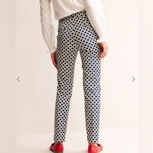 NWOT Biden Highgate Printed Pants in Navy, Diamond Terrace